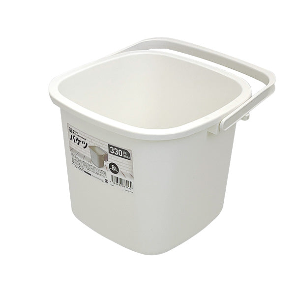 まとめ買い】バケツ ポリバケツ 大型 ばけつ 角型 8L 掃除 園芸 1523