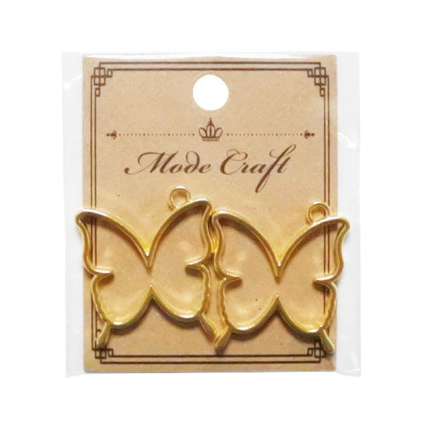 【まとめ買い】レジン空枠/蝶2P  0890/358549