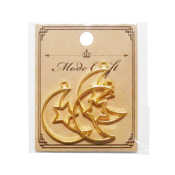 【まとめ買い】レジン空枠/月3P  0890/358550