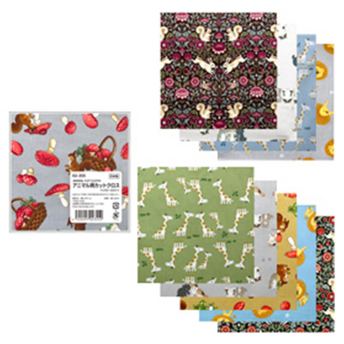 【まとめ買い】アニマル柄カットクロス 0894/358604