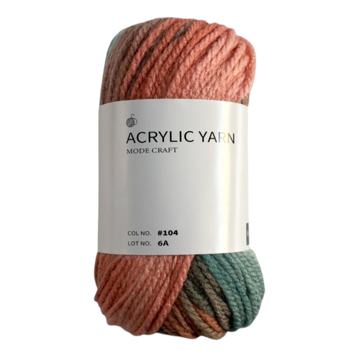 【まとめ買い】アクリル毛糸 アクリル100% 段染 55m 30g 104 0890/358626