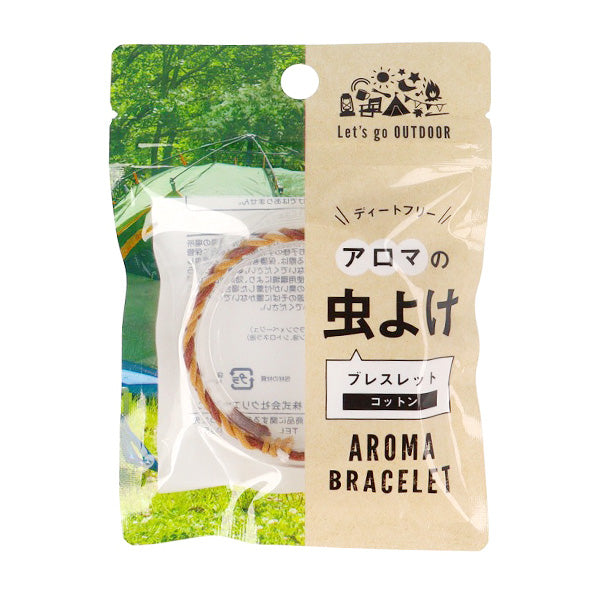 【まとめ買い】虫除けブレスレット 蚊除けブレス 虫よけ編込みブレスレット ブラウン ベージュ 防虫 9001/359222