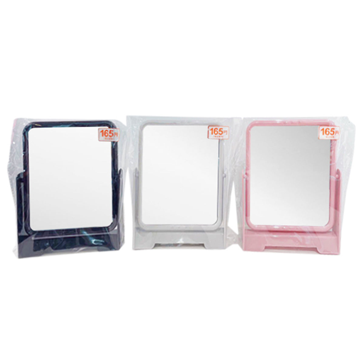 【まとめ買い】卓上鏡 化粧鏡 スクエアスタンドミラー  0892/359292