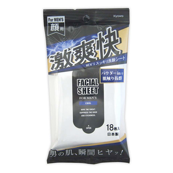 【まとめ買い】MEN’Sスッキリ洗顔シート 激爽快 18枚 0915/359346