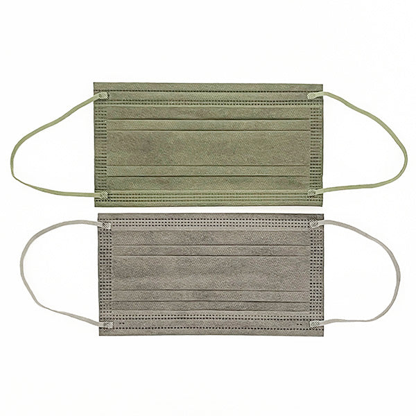 【まとめ買い】不織布マスク カラーマスク ニュアンスカラー 10枚入 KH&GY 1523/359350