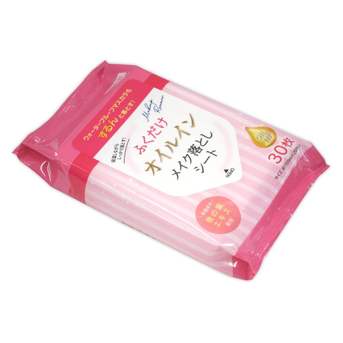 【まとめ買い】ふくだけメイク落としオイルイン桃の葉エキス30枚 0915/359358