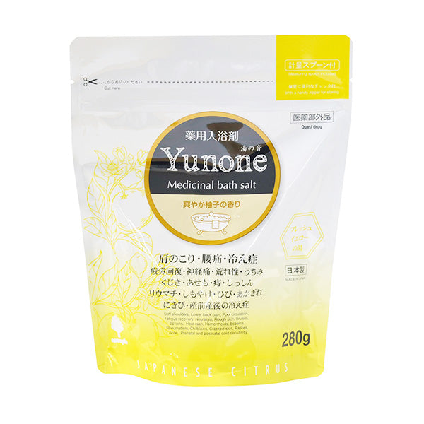【まとめ買い】入浴剤 入浴料  Yunone 湯の音 柚子の香り 紀陽除虫菊 280g 薬用 0520/359604