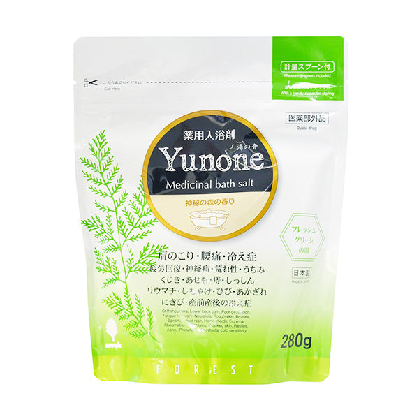 【まとめ買い】入浴剤 入浴料  Yunone 湯の音 森の香り 紀陽除虫菊 280g 薬用 0520/359605
