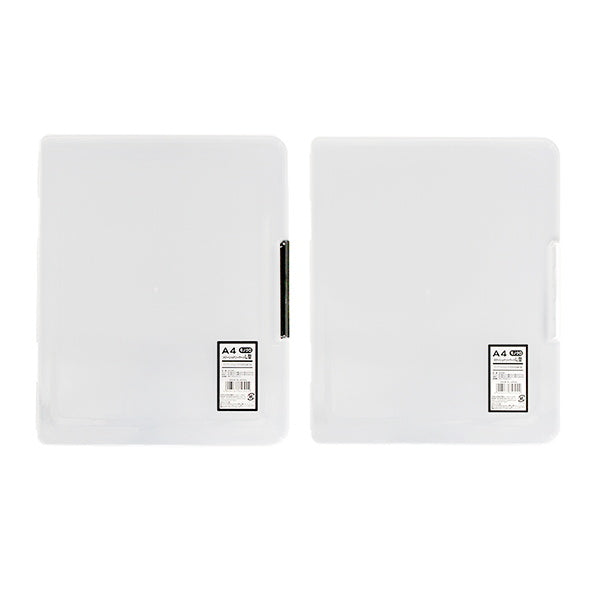 ファイルケース　オフィス用 まとめ買い】ファイルケース A4 ステーショナリーケース L型 モノクロ