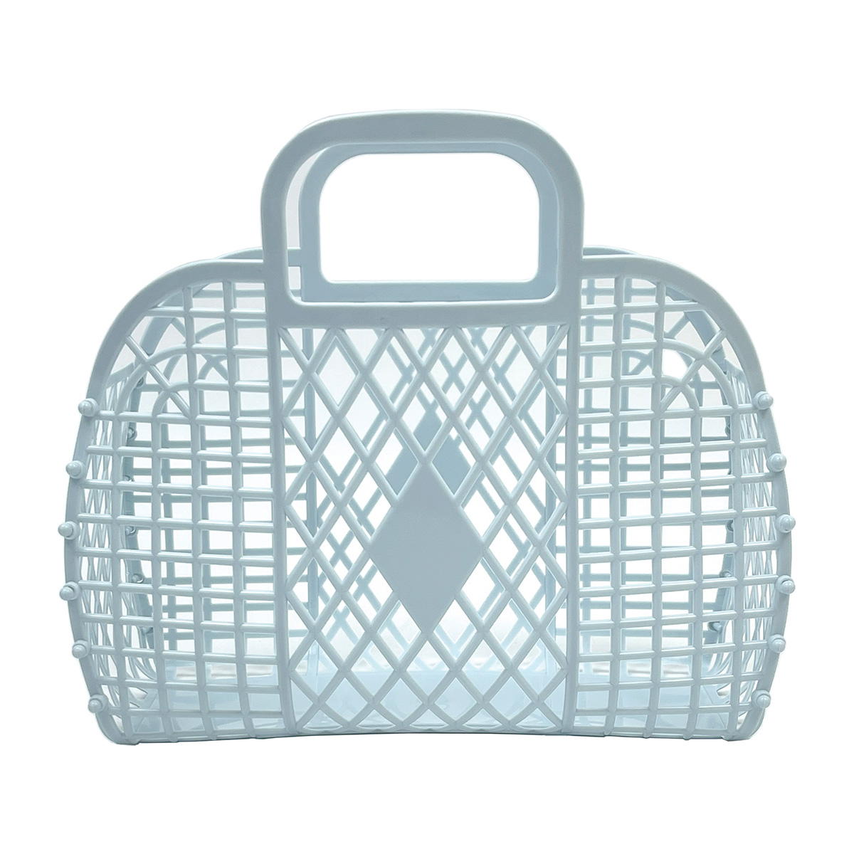 【まとめ買い】プラかごバッグ ブルー 1523/359830