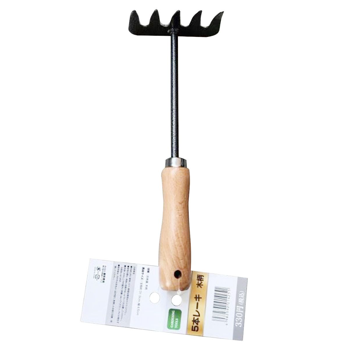 【まとめ買い】5本レーキ 木柄28cm 0686/360602