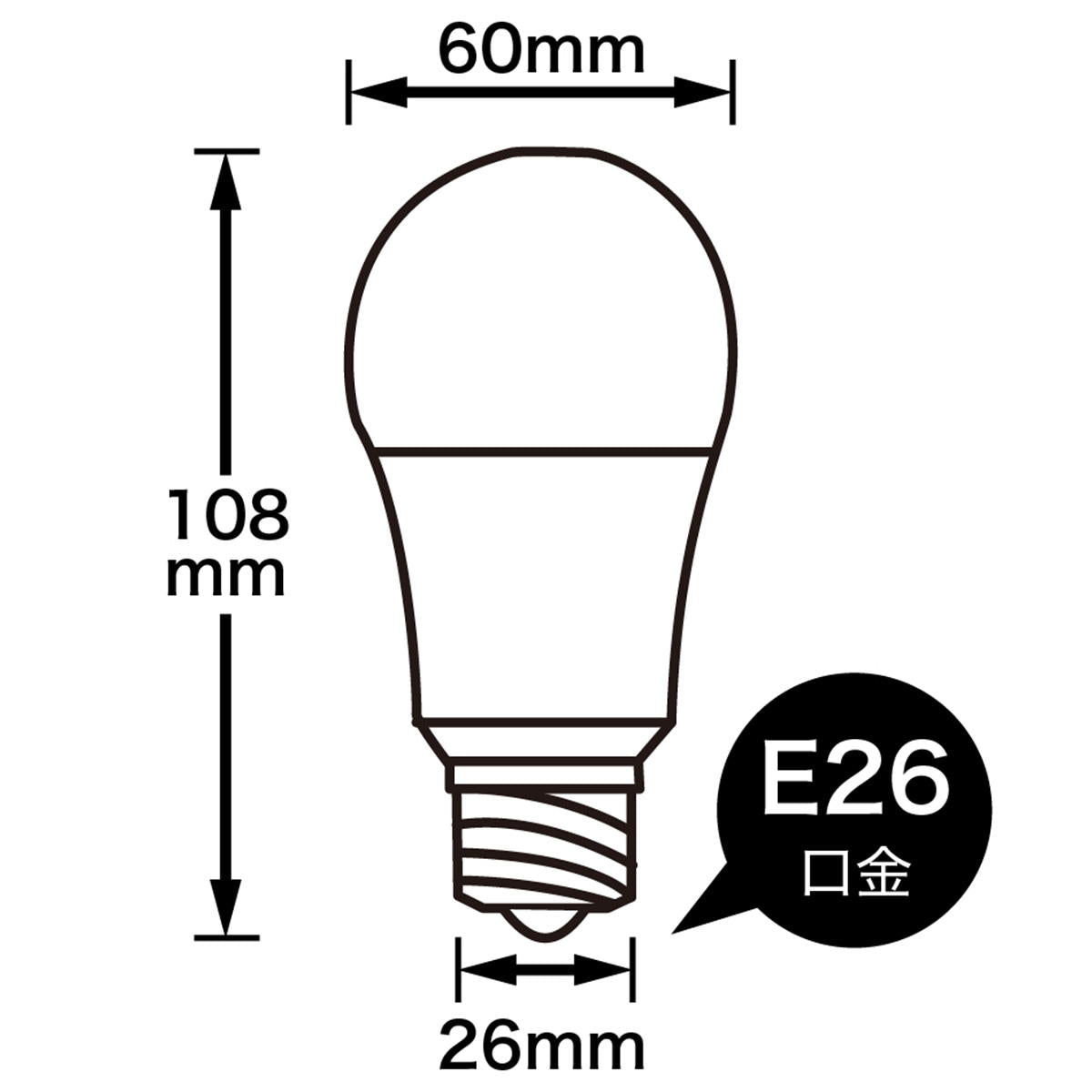 【まとめ買い】一般電球形LED60W電球色9001/362402