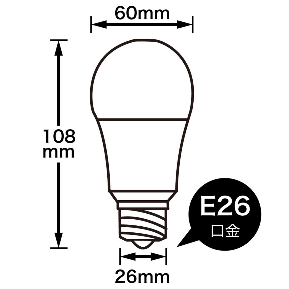 【まとめ買い】一般電球形LED60W昼白色9001/362403