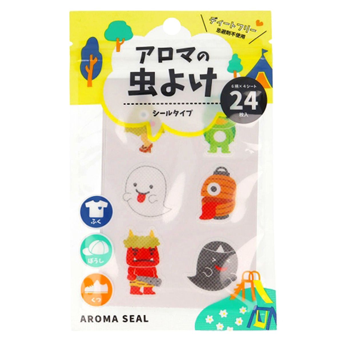 【まとめ買い】虫よけシール (おばけ 24枚) 9001/362862