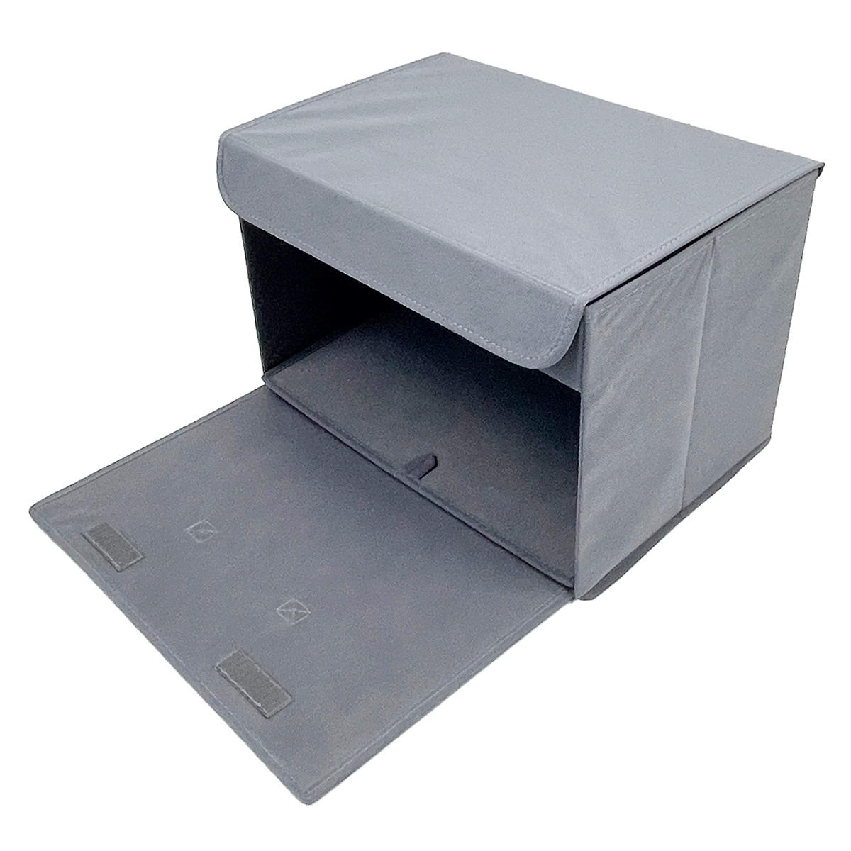 【まとめ買い】前開き収納ボックス フタ付き1523/363120