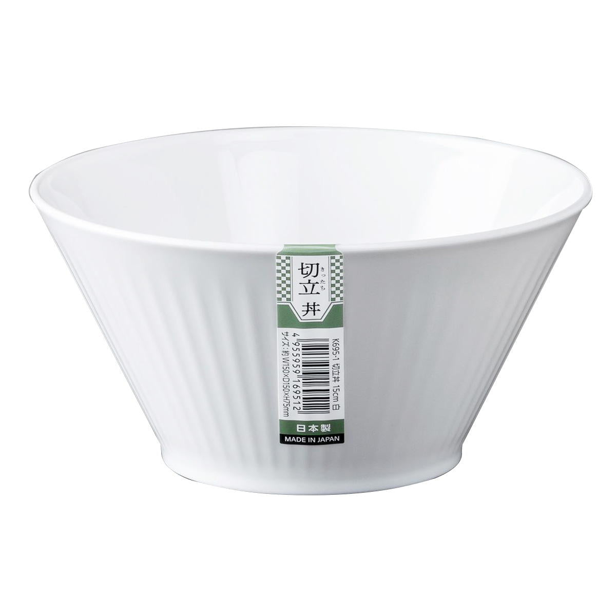 【まとめ買い】切立丼 15cm 白0523/363227