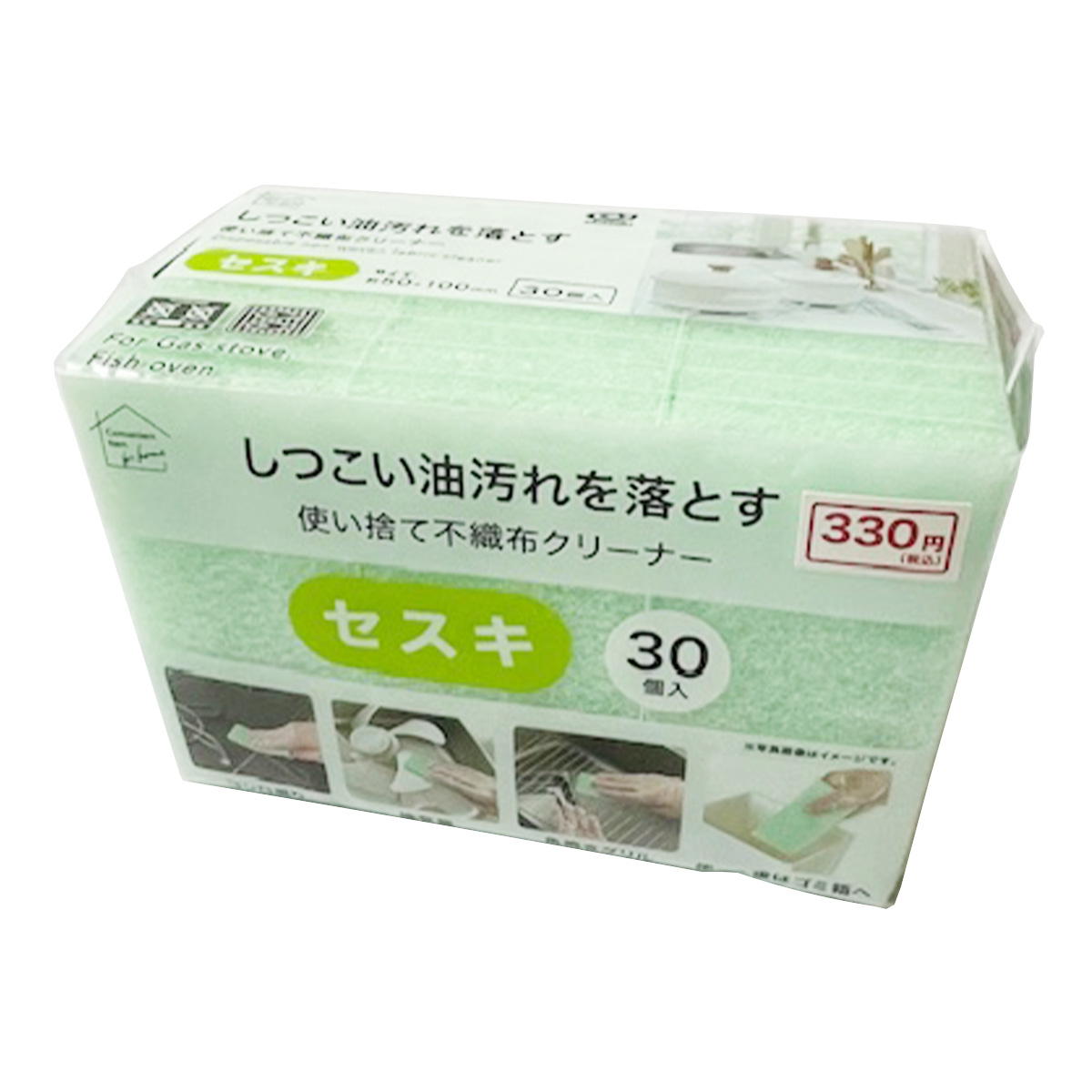 【まとめ買い】不織布クリーナー セスキ炭酸ソーダ 30個入1583/363463