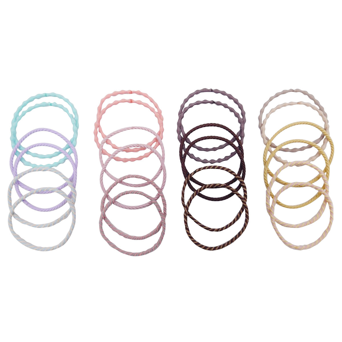【まとめ買い】ヘアゴム ヘアアクセサリー 髪ゴム MIXリングゴム 6P 9001/364691