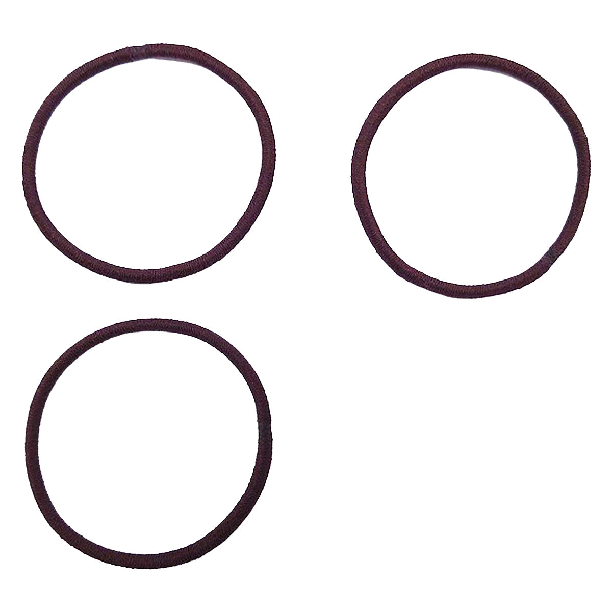 【まとめ買い】ヘアゴム ヘアアクセサリー 髪ゴム M 3P 茶 9001/364692