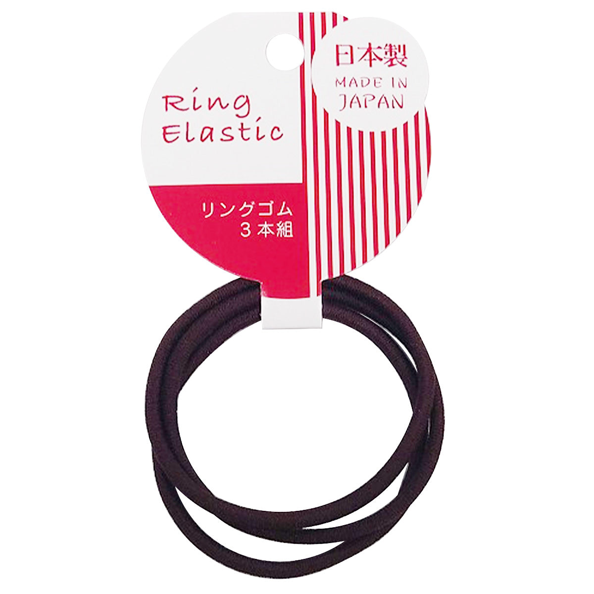 【まとめ買い】ヘアゴム ヘアアクセサリー 髪ゴム M 3P 茶 9001/364692