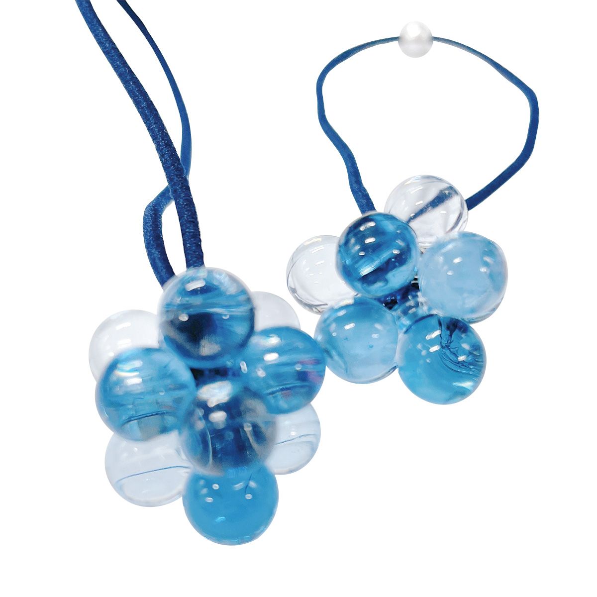 【まとめ買い】ヘアゴム キッズ用 髪ゴム ヘアポニー つぶつぶ×パール2P 0808/364694