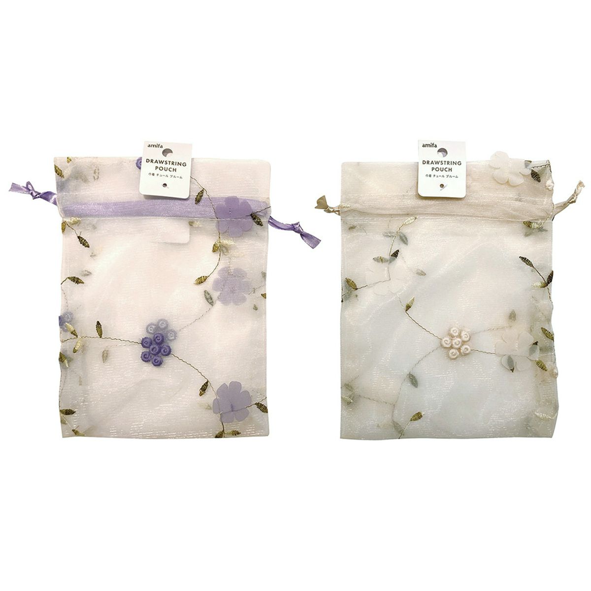 【まとめ買い】巾着 チュール ブルーム 0356/365111