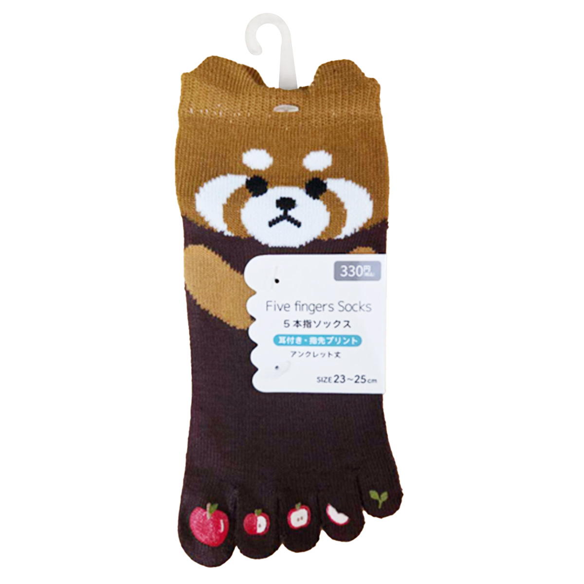 【まとめ買い】5本指ソックス指先プリントレッサーパンダ 1523/365430