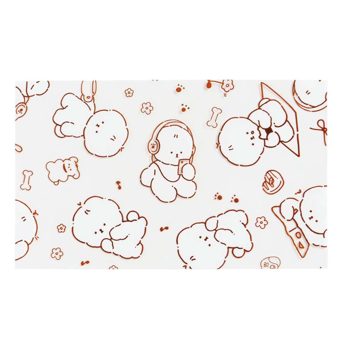 【まとめ買い】抗菌シート フラッフィーパピー柄 小さめ 40枚0490/366396