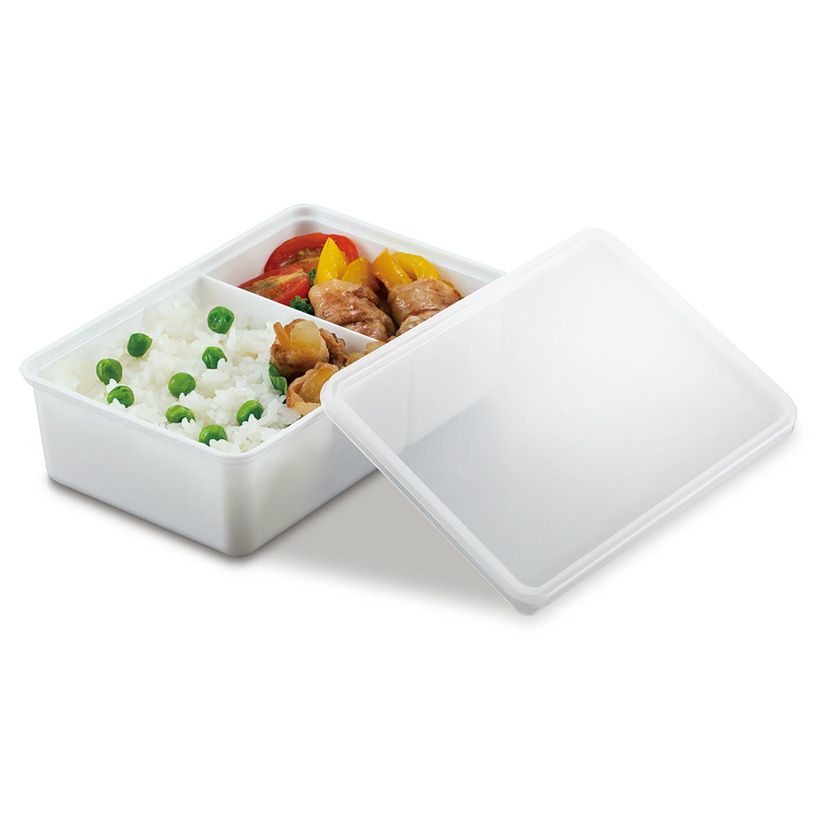 【まとめ買い】仕切り付き保存容器2 GR0775/366398