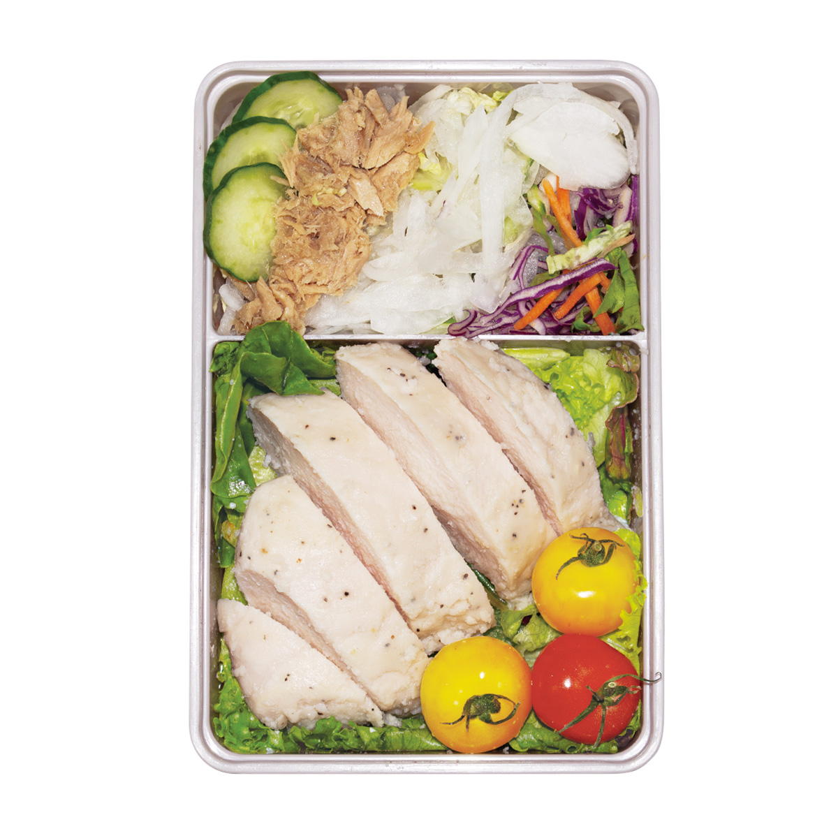 【まとめ買い】仕切り付き保存容器2 GR0775/366398