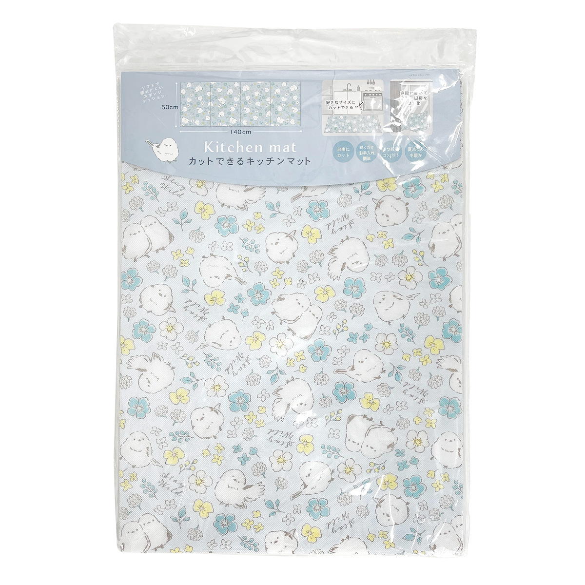 【まとめ買い】キッチンマット シマエナガ 1625/366860