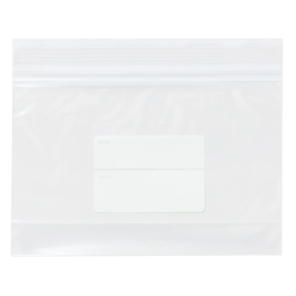 【まとめ買い】ダブルジッパーフリーザーバッグ マチ付き S 15枚0490/367451