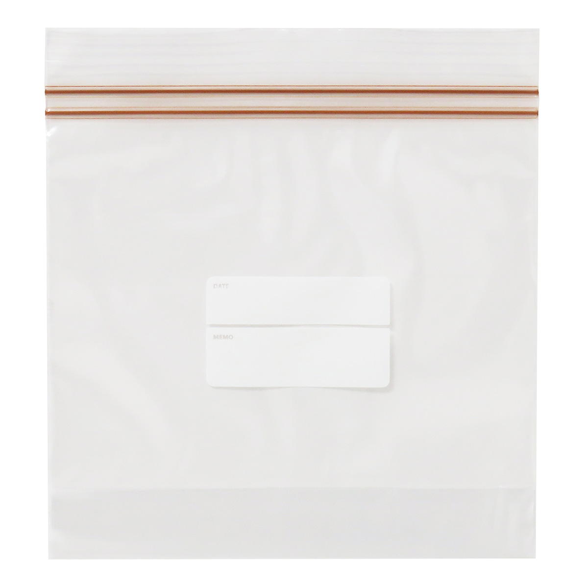 【まとめ買い】ダブルジッパーフリーザーバッグ マチ付き 深型 M 7枚0490/367454