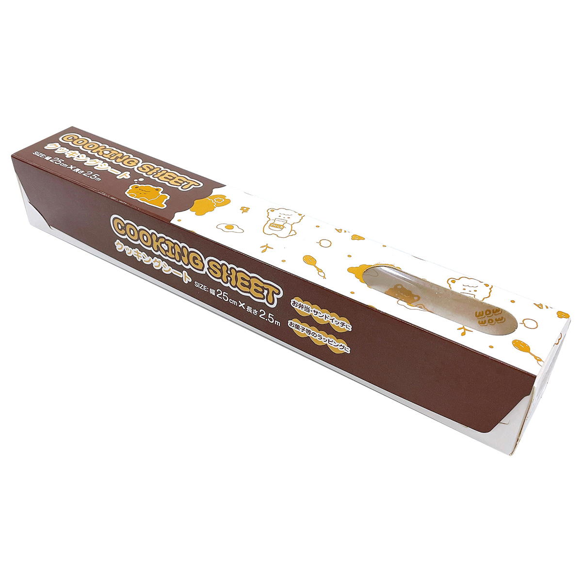 【まとめ買い】クッキングシート 約25cm×2.5m クマちゃん柄0808/367524