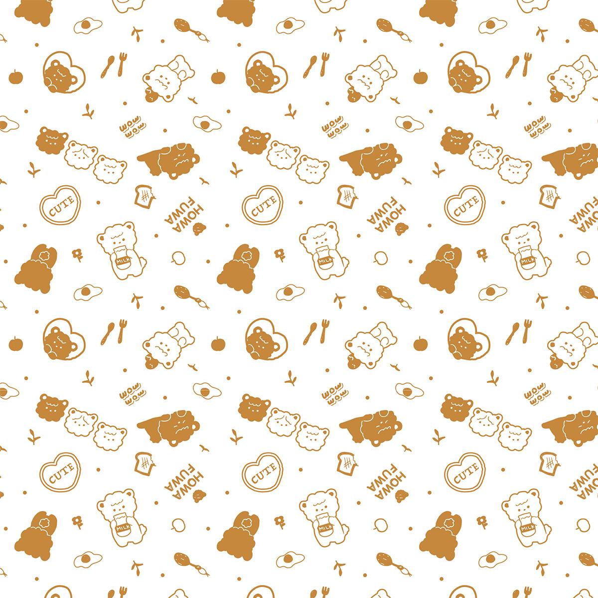 【まとめ買い】クッキングシート 約25cm×2.5m クマちゃん柄0808/367524