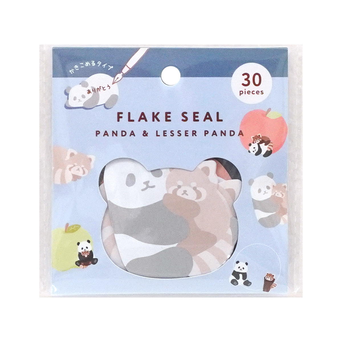 【まとめ買い】フレークシール パンダ&レッサー柄0936/367745
