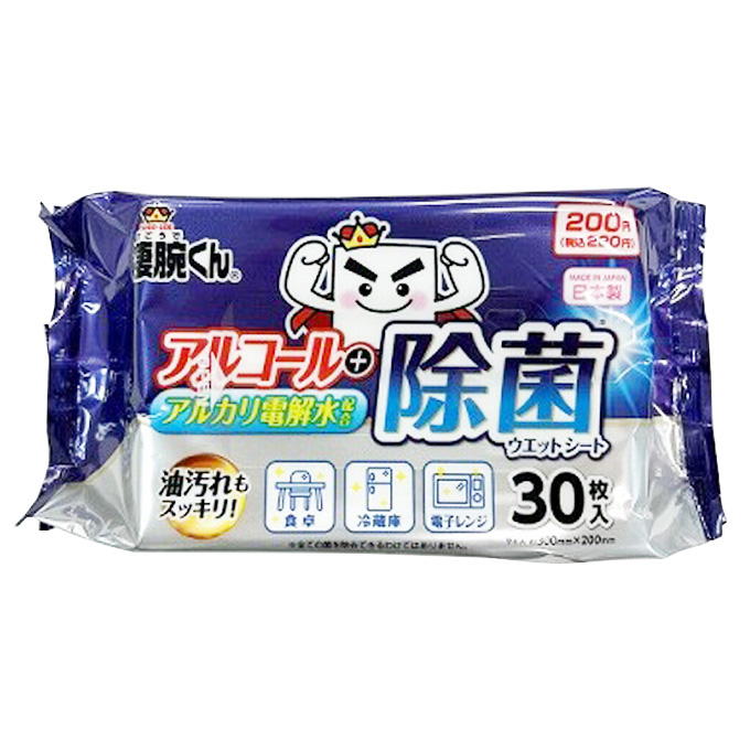 【まとめ買い】凄腕くん電解水+アルコールおそうじシート30枚 0459/367959