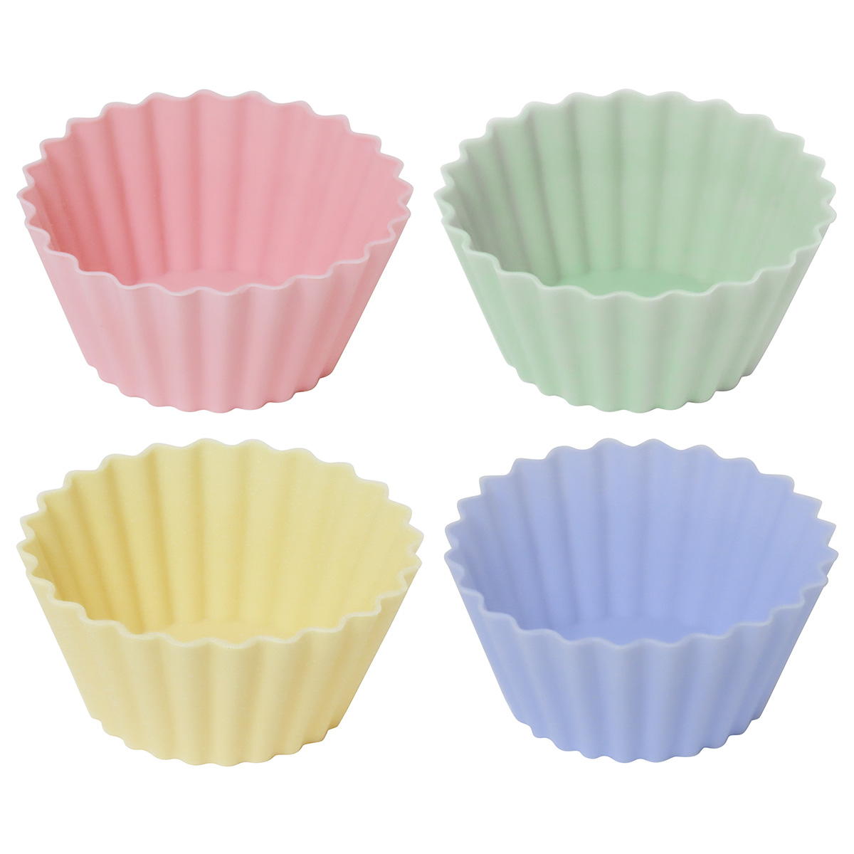 【まとめ買い】シリコーンおかずカップ くすみカラー6号4個0490/368301