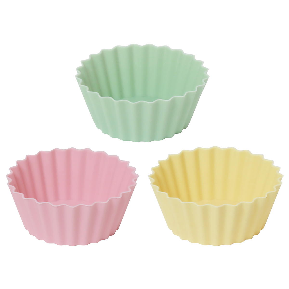 【まとめ買い】シリコーンおかずカップ くすみカラー8号3個0490/368302