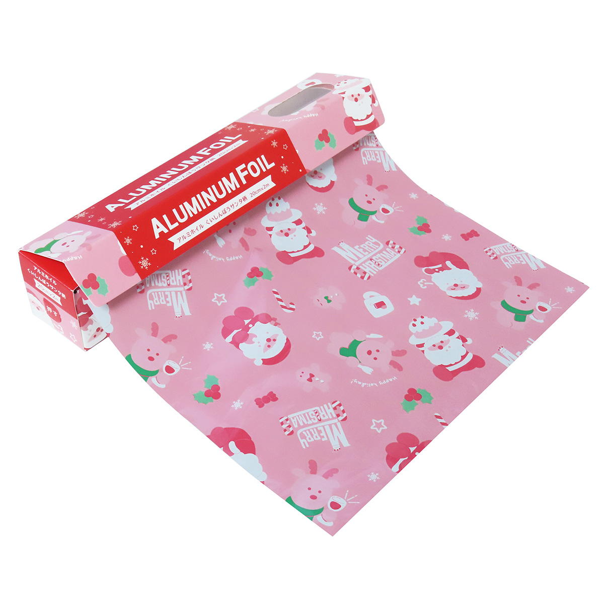 【まとめ買い】アルミホイルくいしんぼうサンタ柄20cm×2m0490/369717