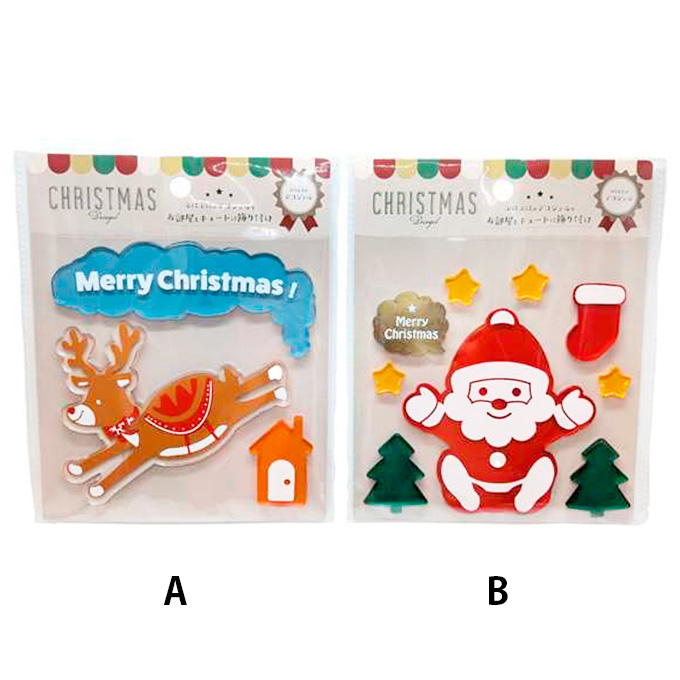 【まとめ買い】クリスマスデコジェルビッグサンタ&トナカイ 9001/369771