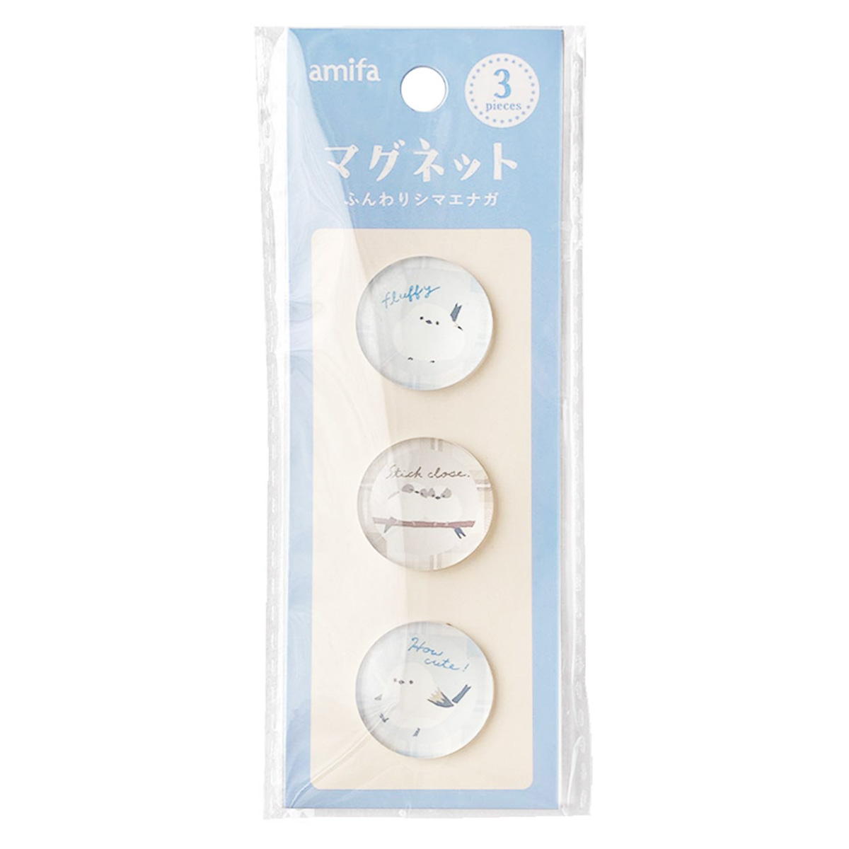 【まとめ買い】マグネット 3P ふんわりシマエナガ 0356/369999