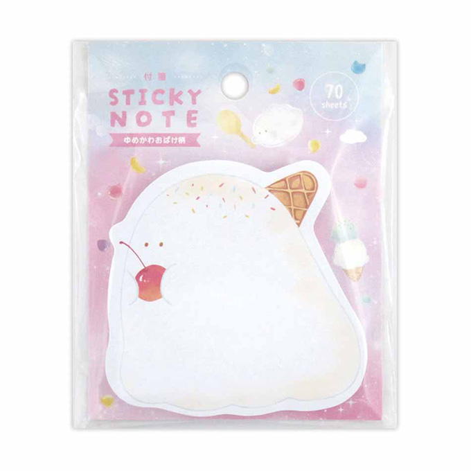 【まとめ買い】付箋 ゆめかわおばけ柄 70枚 0915/370431