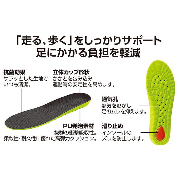 【まとめ買い】PU発泡インソール 23~26cm 0775/370746