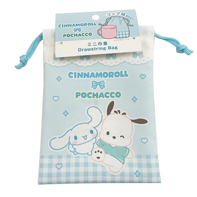 【まとめ買い】sanrio シナモンポチャッコミニ巾着ギンガムチェック 0459/370891