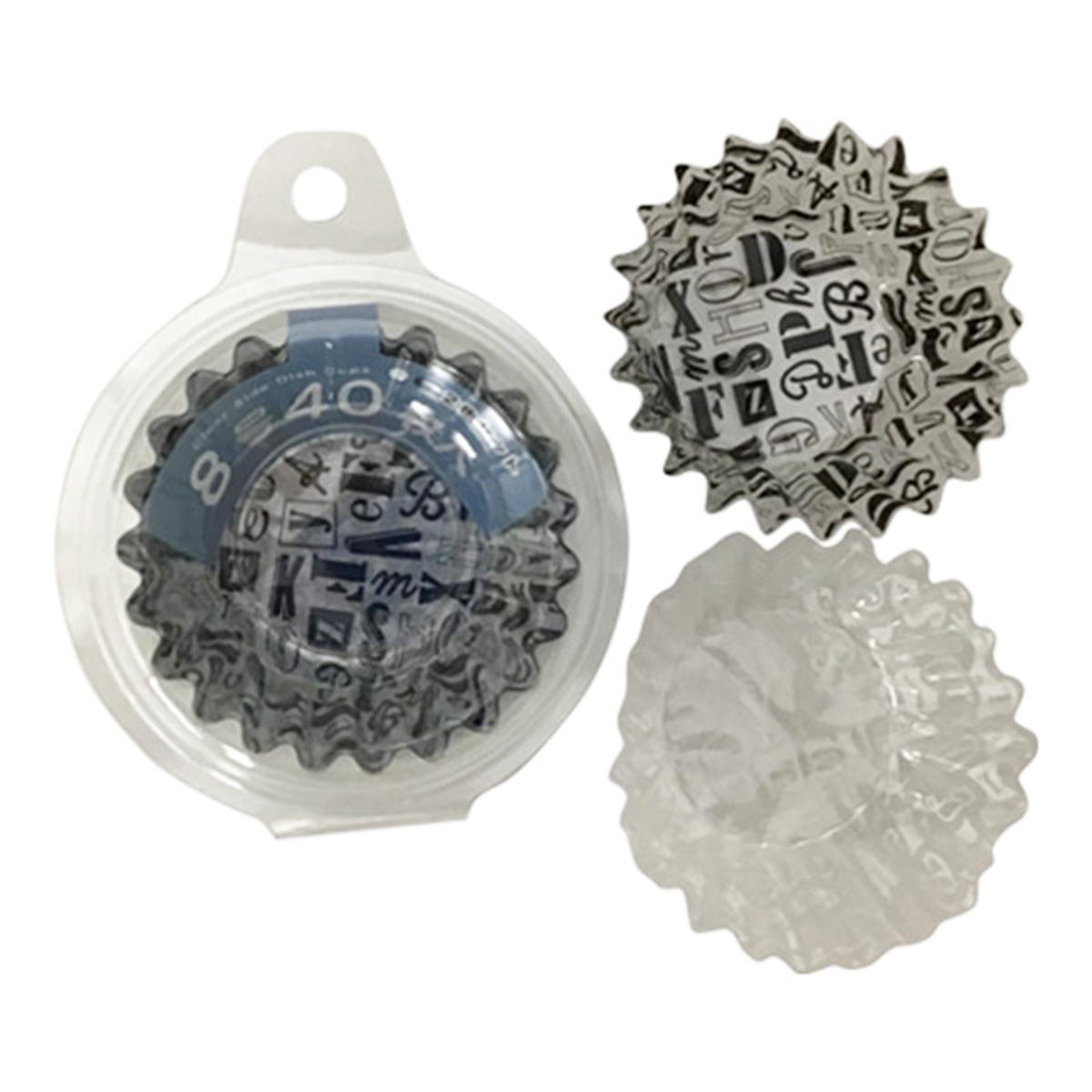 【まとめ買い】クリアおかずカップ 8号40P アルファベット 0525/370945