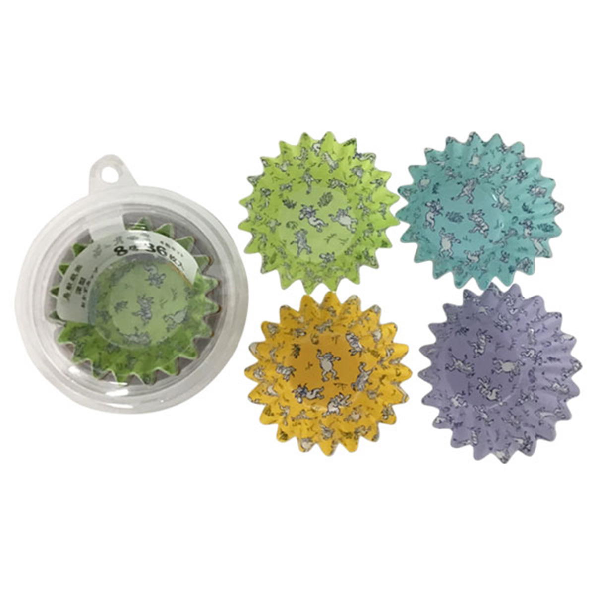 【まとめ買い】深型おかずカップ 8号36P 鳥獣戯画 0525/370951