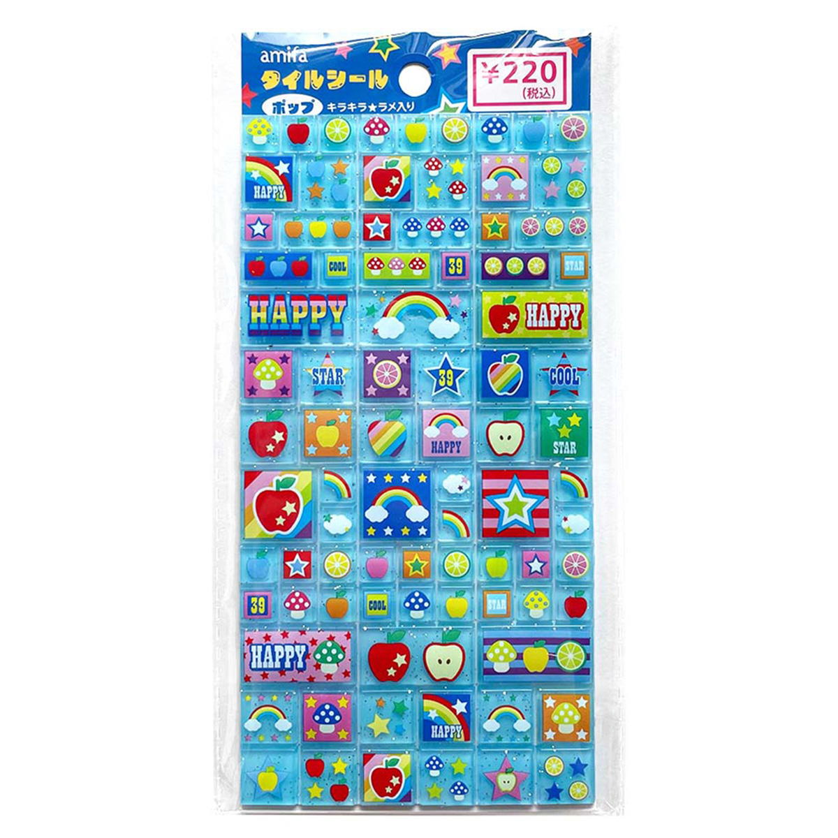 【まとめ買い】タイルシール 84片 ポップ0356/370991
