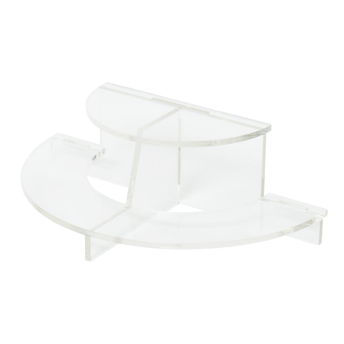 【まとめ買い】アクリルディスプレイ 2段タイプ0490/371025