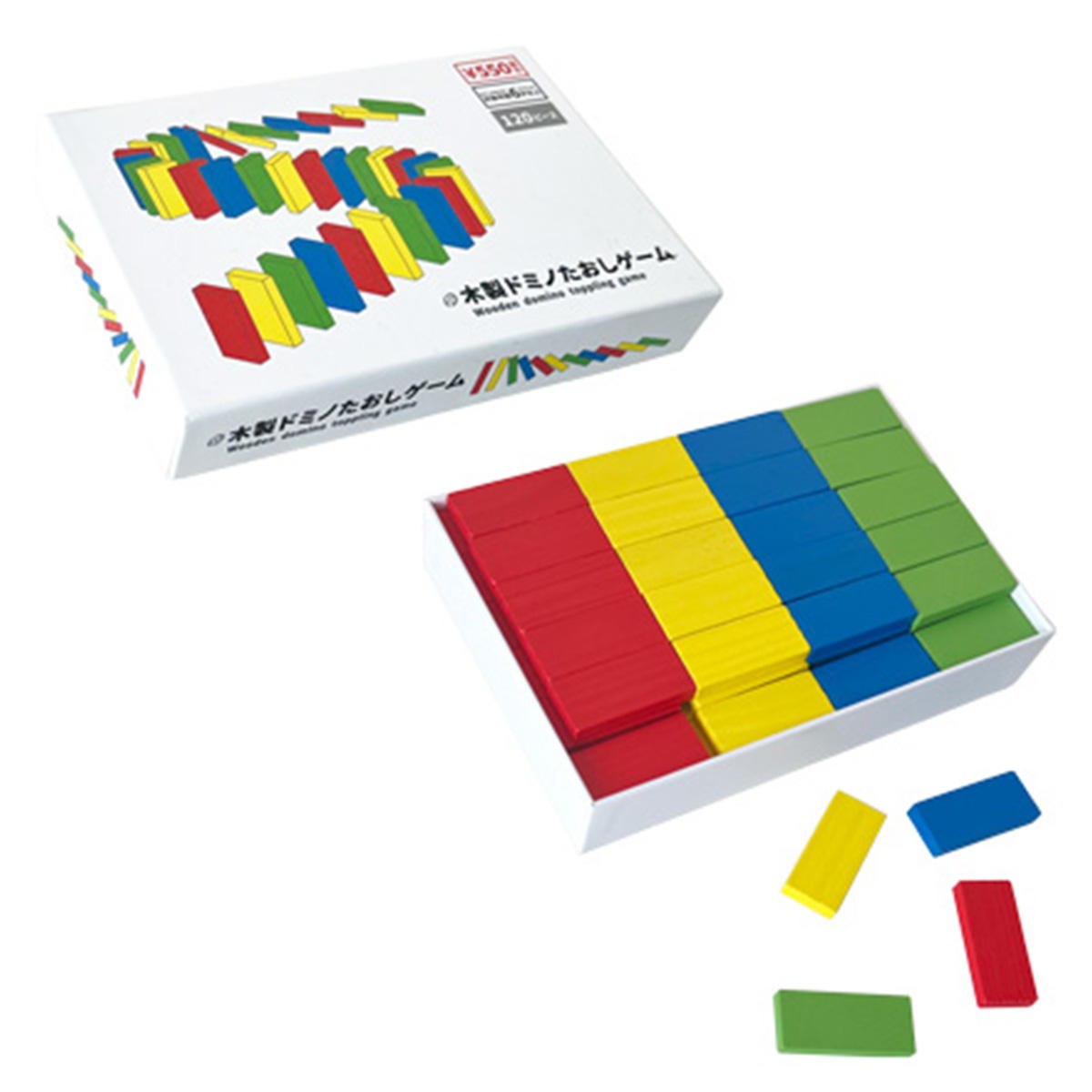【まとめ買い】木製ドミノたおしゲーム0894/371029